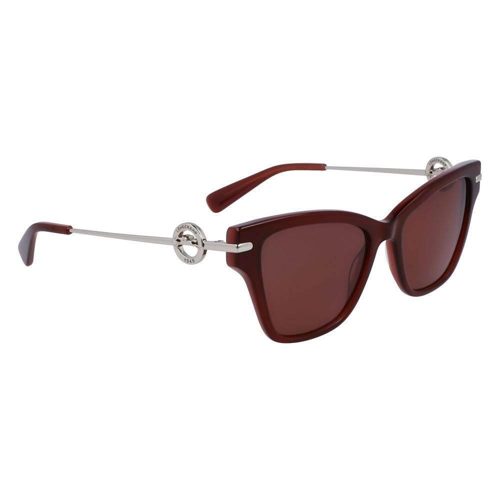 Longchamp Brown Haircalf Sunglasses - Hilstor