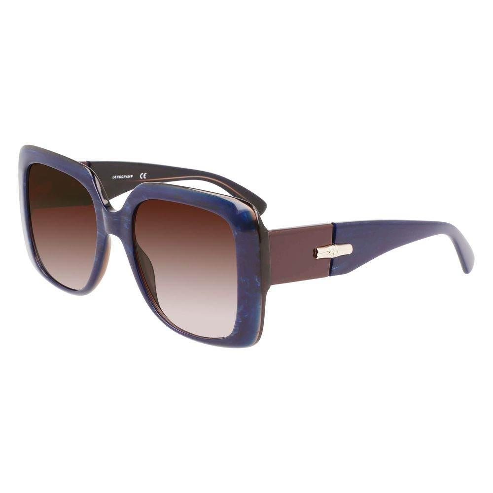 Longchamp Blue Haircalf Sunglasses - Hilstor