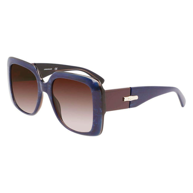 Longchamp Blue Haircalf Sunglasses - Hilstor