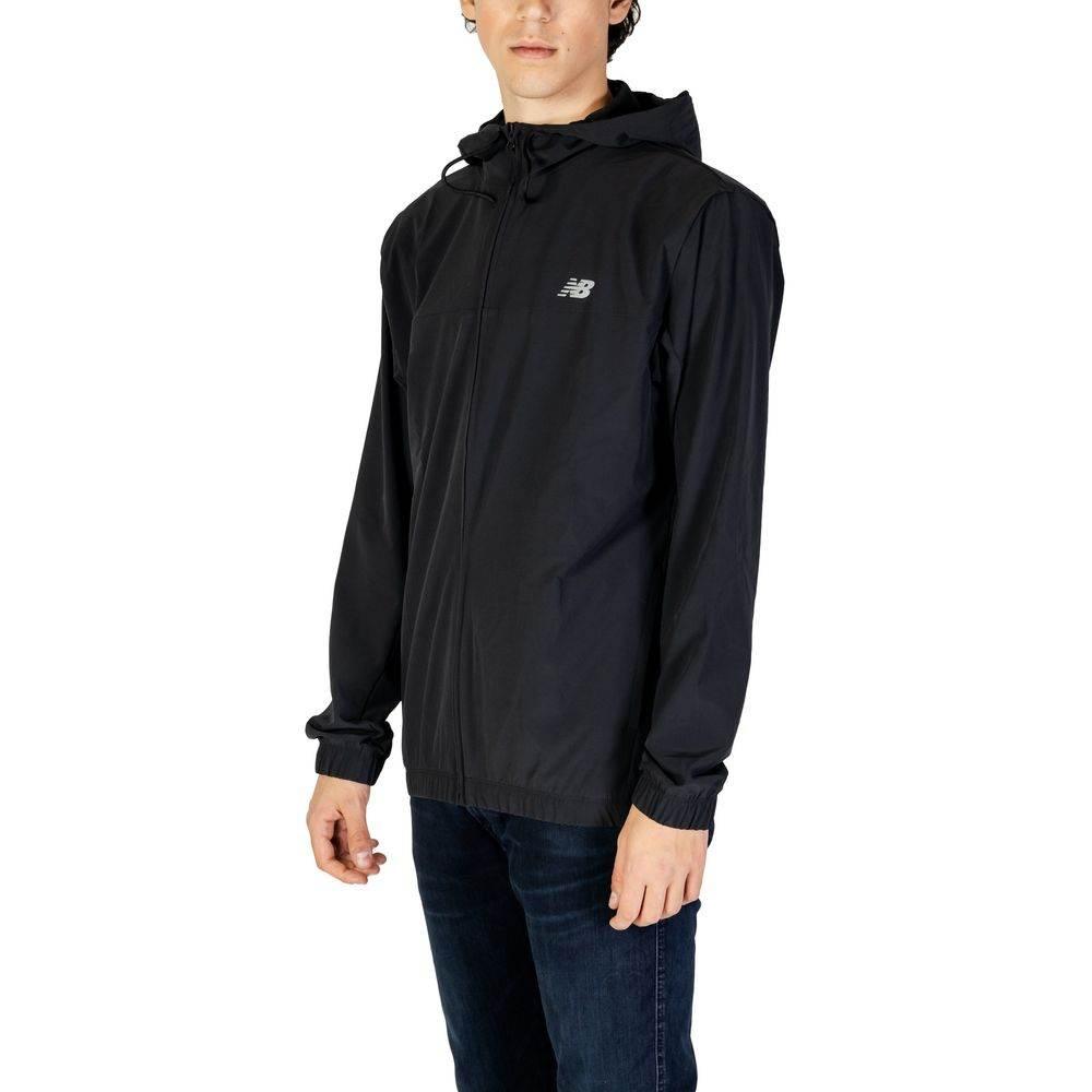 New Balance Black Recycled Polyester Jackets & Coat - Hilstor