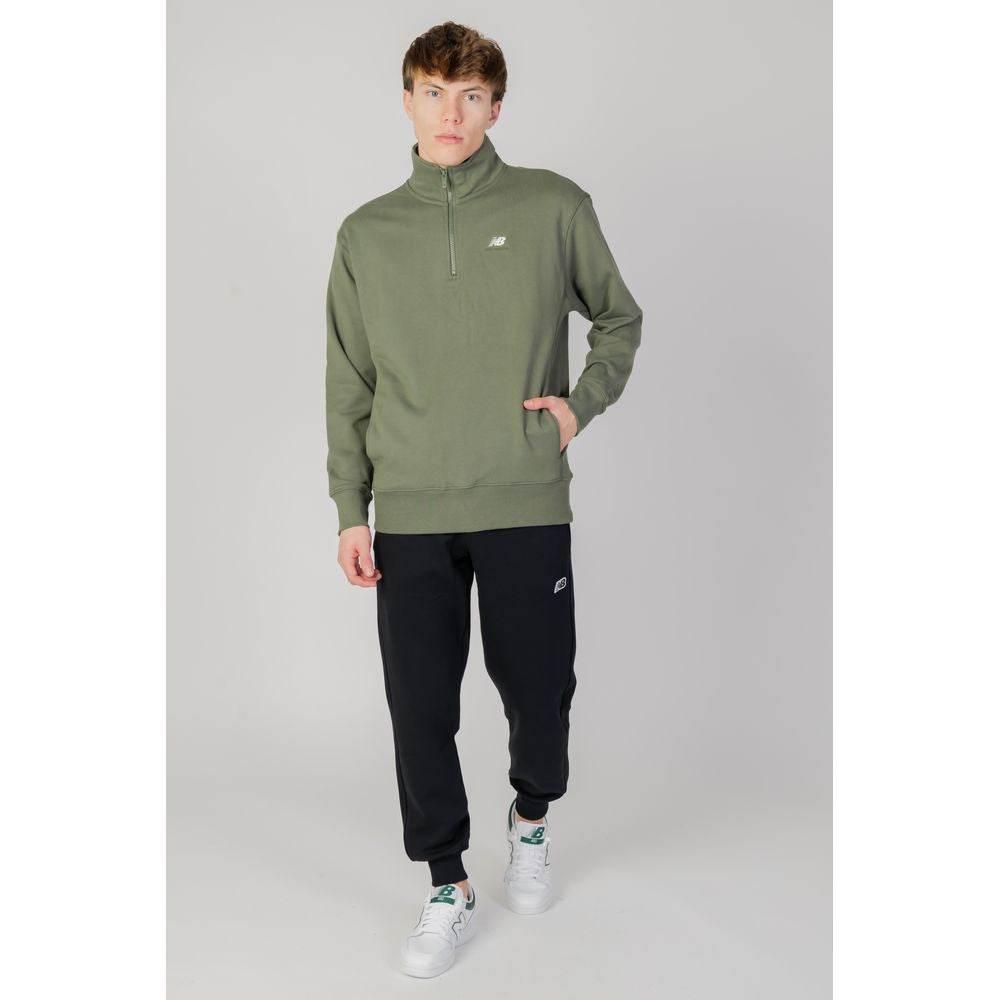 New Balance Green Cotton Sweatshirt - Hilstor