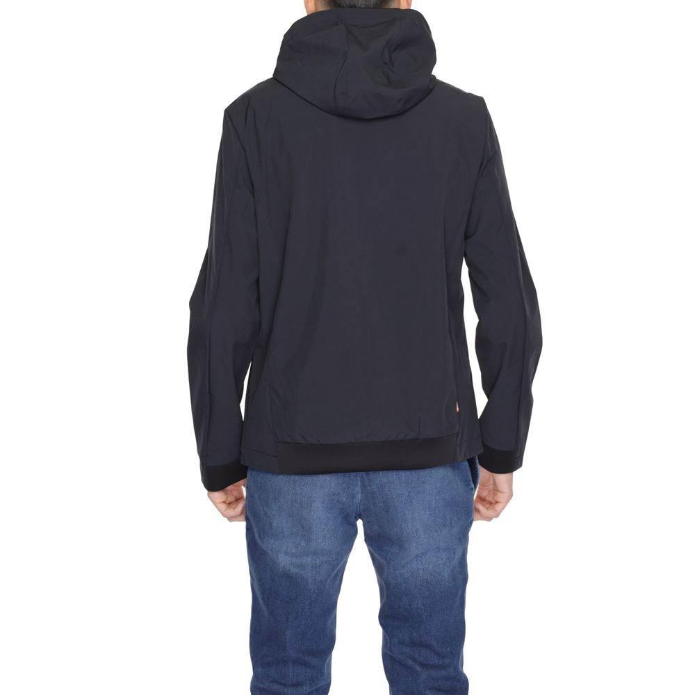 Suns Black Polyester Jackets & Coat - Hilstor