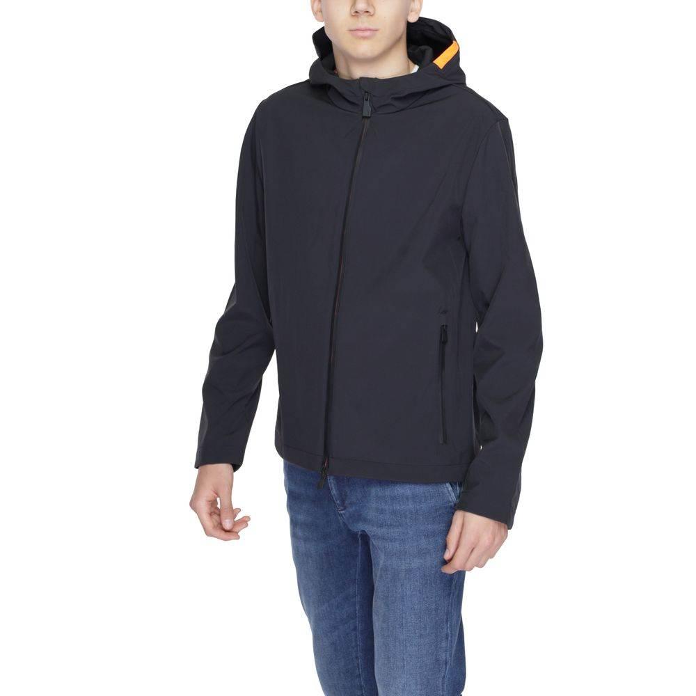 Suns Black Polyester Jackets & Coat - Hilstor