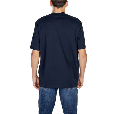 Armani Exchange Blue Cotton T-Shirt - Hilstor