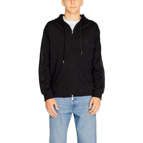 Armani Exchange Black Cotton Sweater - Hilstor