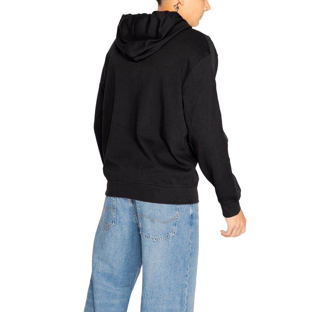 Armani Exchange Black Cotton Sweater - Hilstor