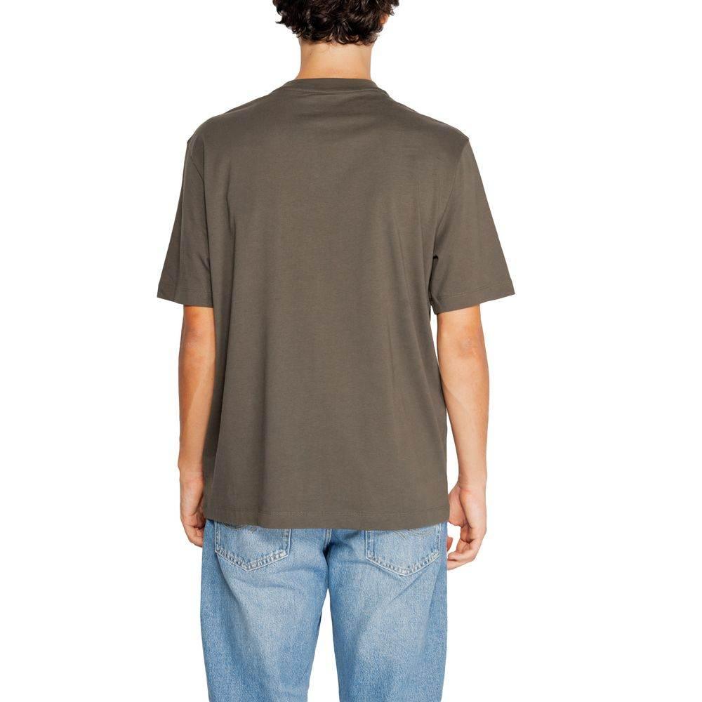 Armani Exchange Green Cotton T-Shirt - Hilstor
