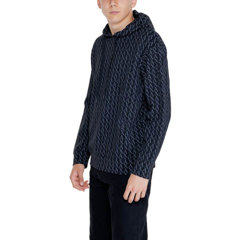 Armani Exchange Black Cotton Sweater - Hilstor