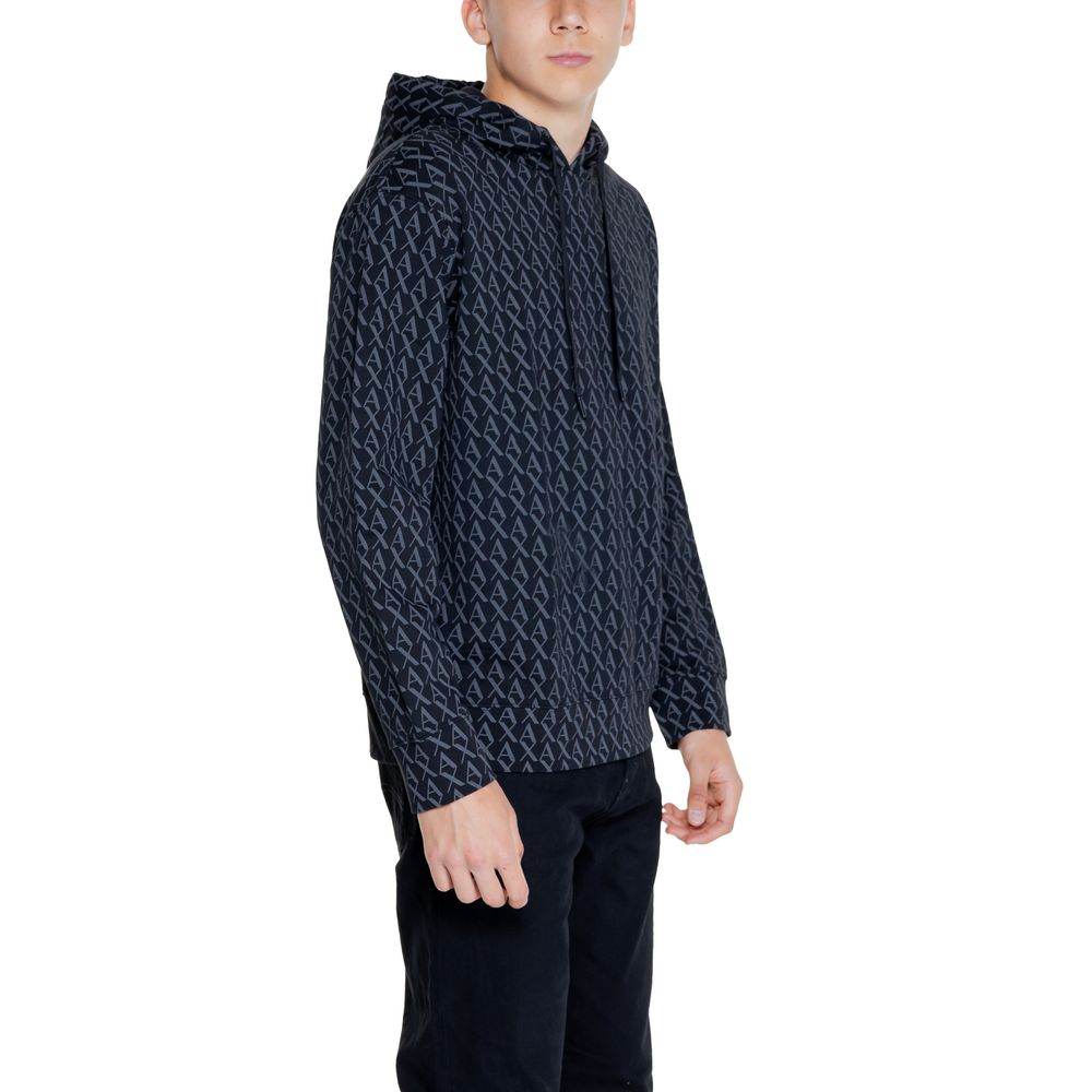Armani Exchange Black Cotton Sweater - Hilstor