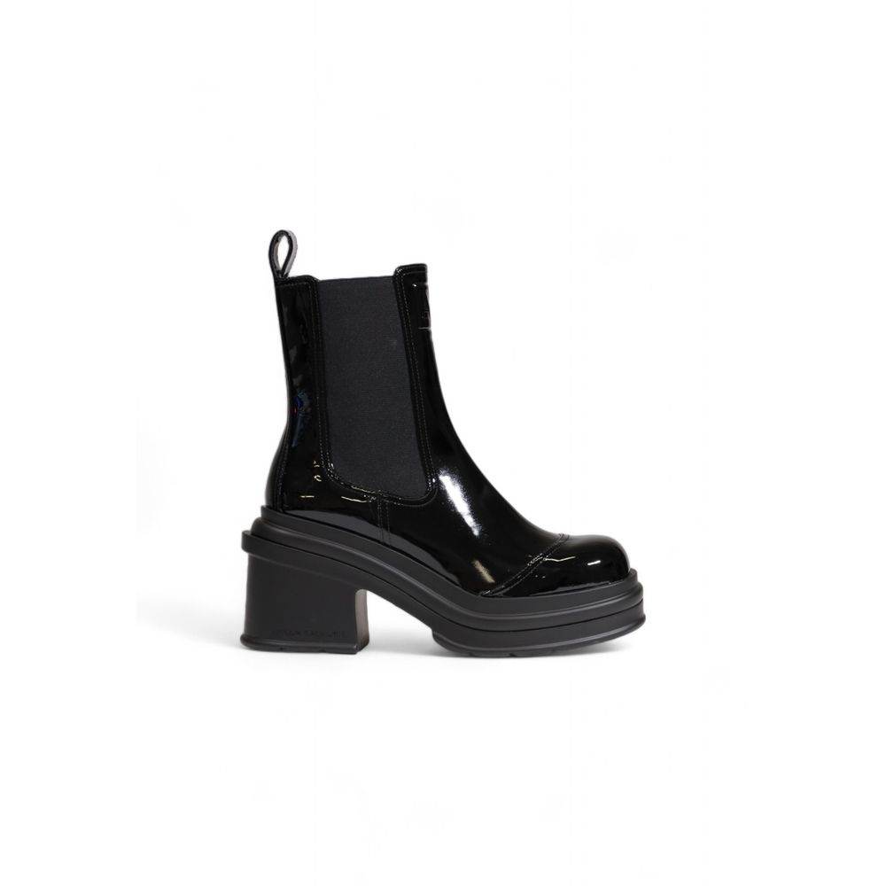 Armani Exchange Black Polyester Boot - Hilstor