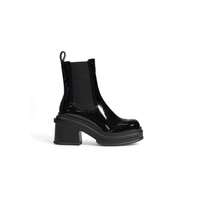 Armani Exchange Black Polyester Boot - Hilstor