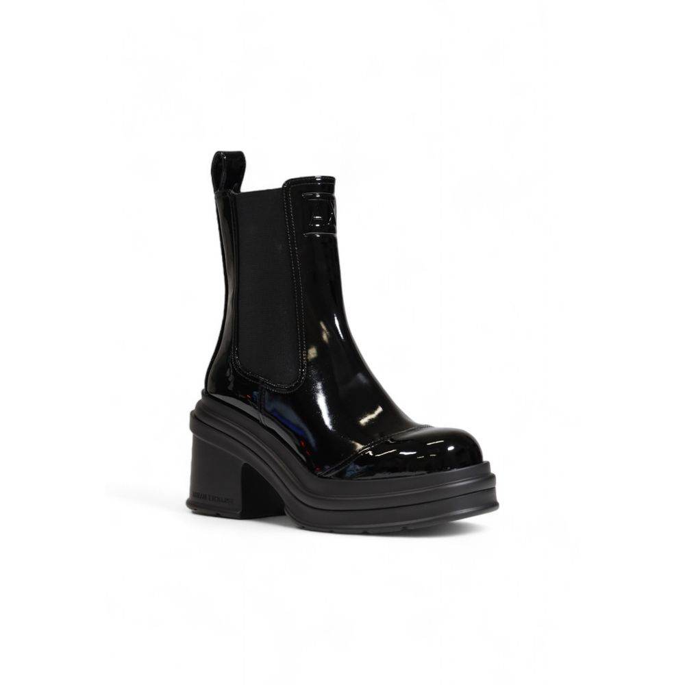 Armani Exchange Black Polyester Boot - Hilstor