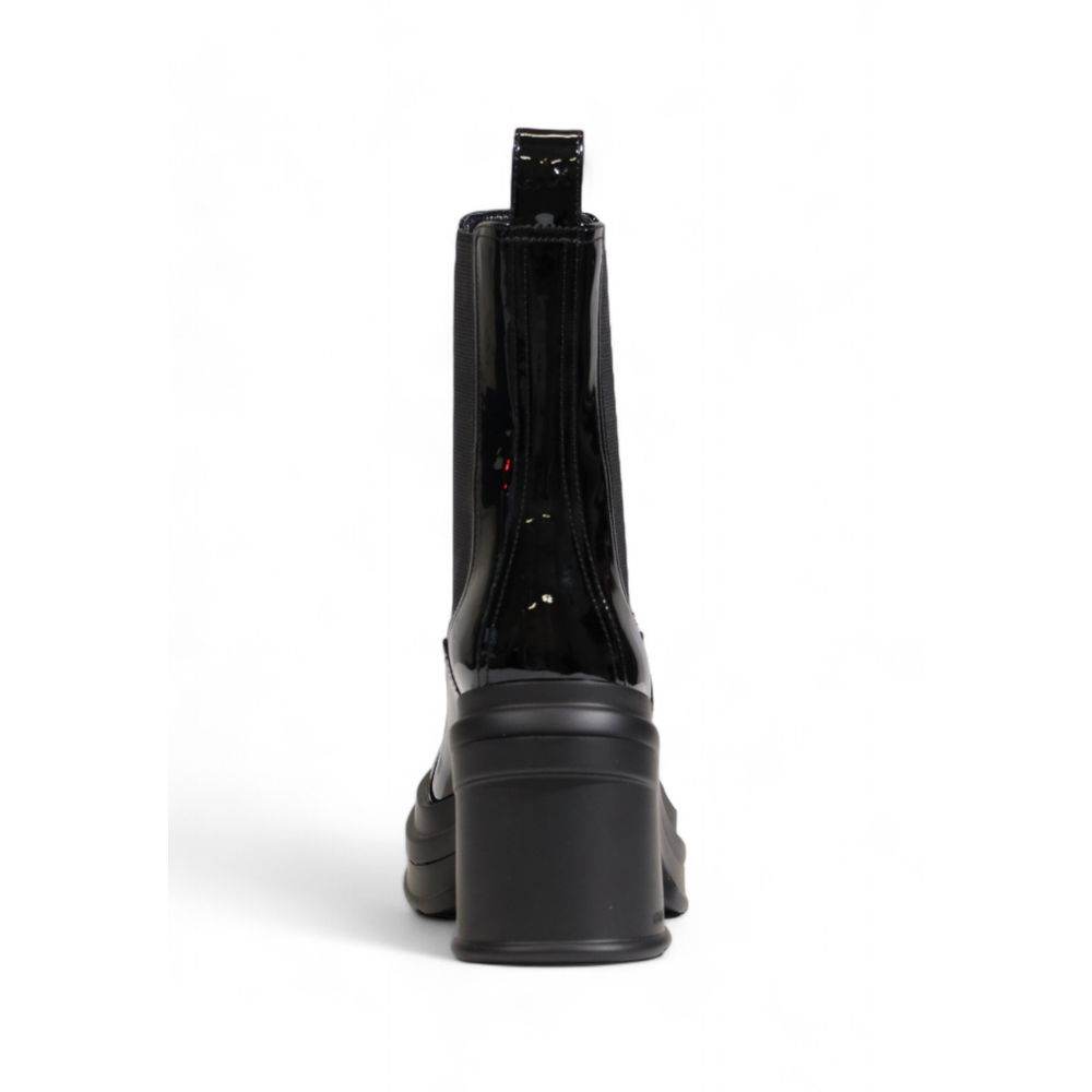 Armani Exchange Black Polyester Boot - Hilstor