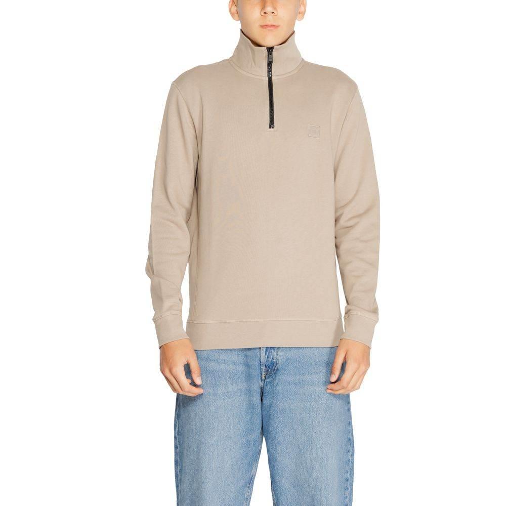 Hugo Boss Brown Cotton Sweatshirt - Hilstor