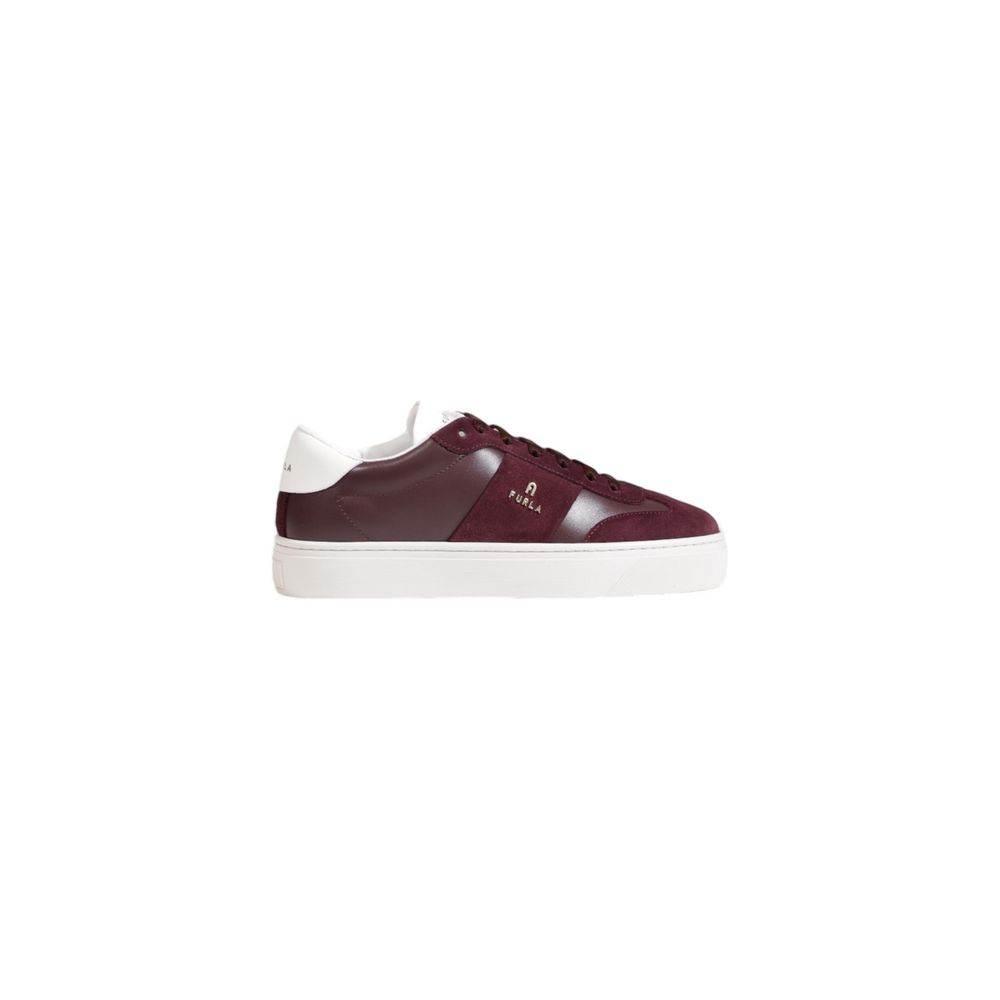 Furla Bordeaux Leather Sneaker - Hilstor