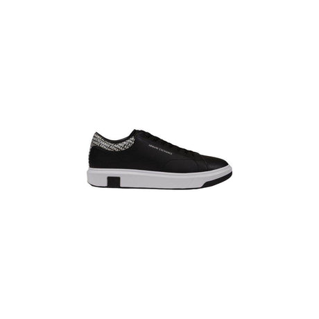 Armani Exchange Black Leather Sneaker - Hilstor