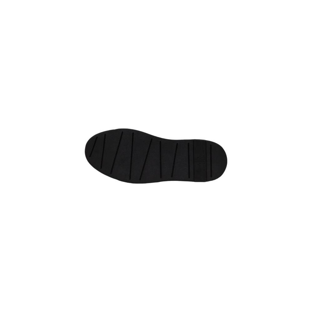 Armani Exchange Black Leather Sneaker - Hilstor
