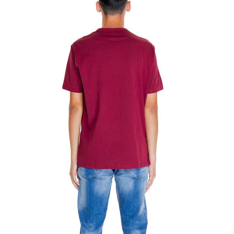 Armani Exchange Bordeaux Cotton T-Shirt - Hilstor