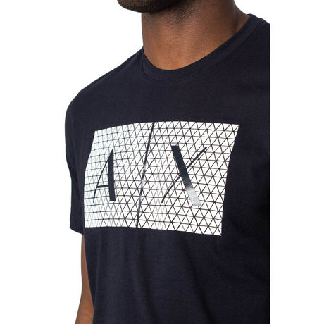 Armani Exchange Blue Cotton T-Shirt - Hilstor