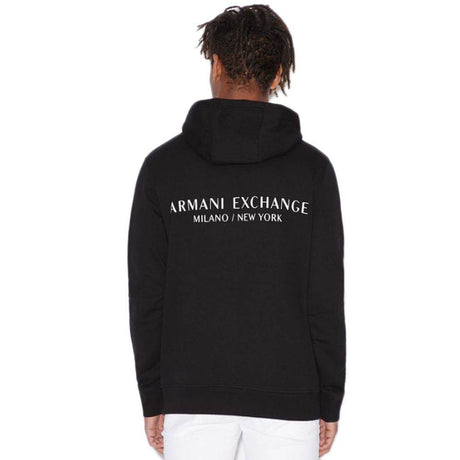 Armani Exchange Black Cotton Sweater - Hilstor