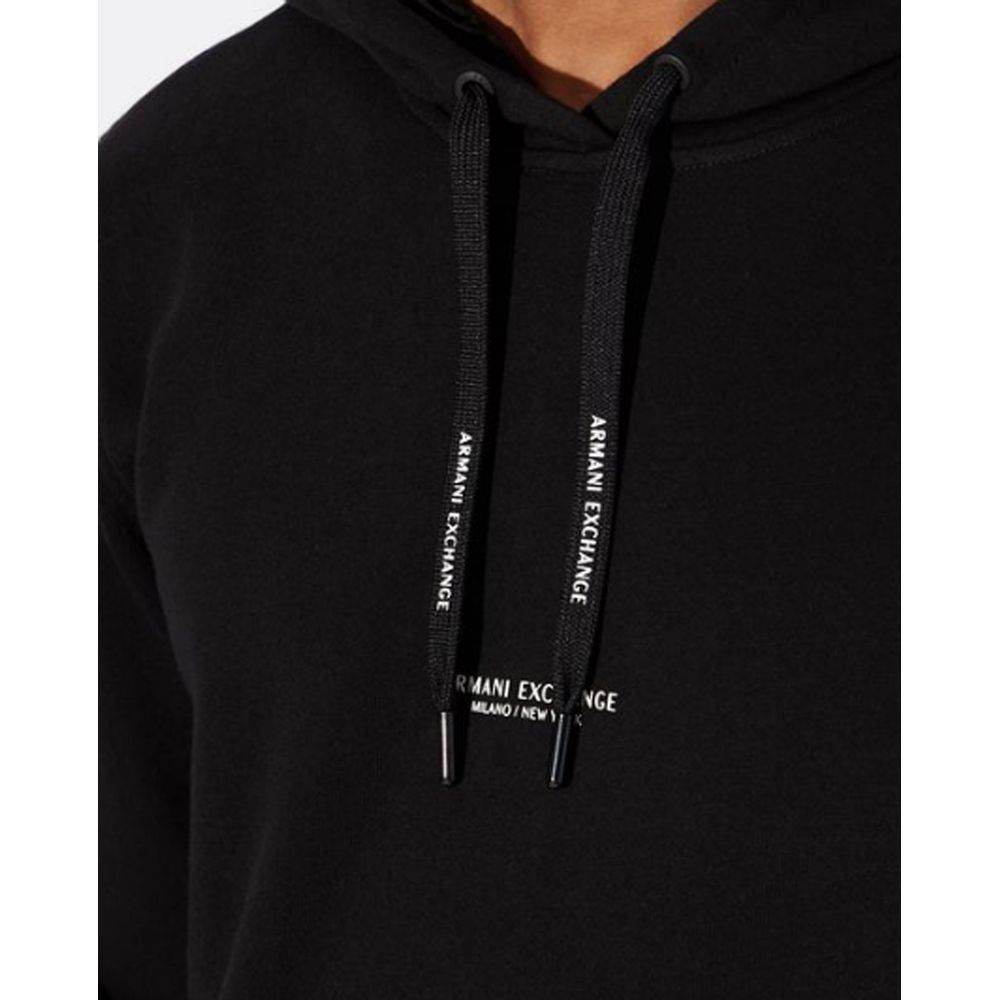 Armani Exchange Black Cotton Sweater - Hilstor