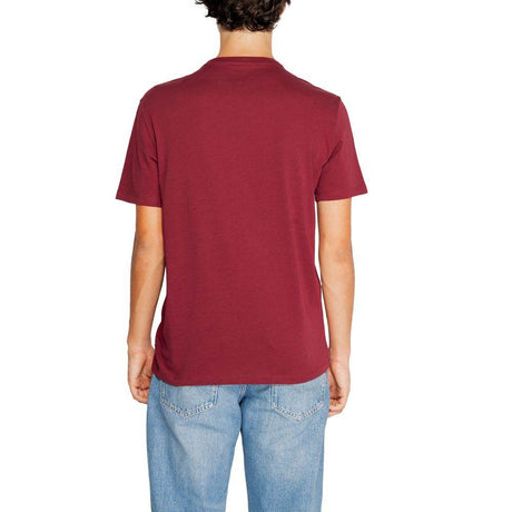 Armani Exchange Bordeaux Cotton T-Shirt - Hilstor