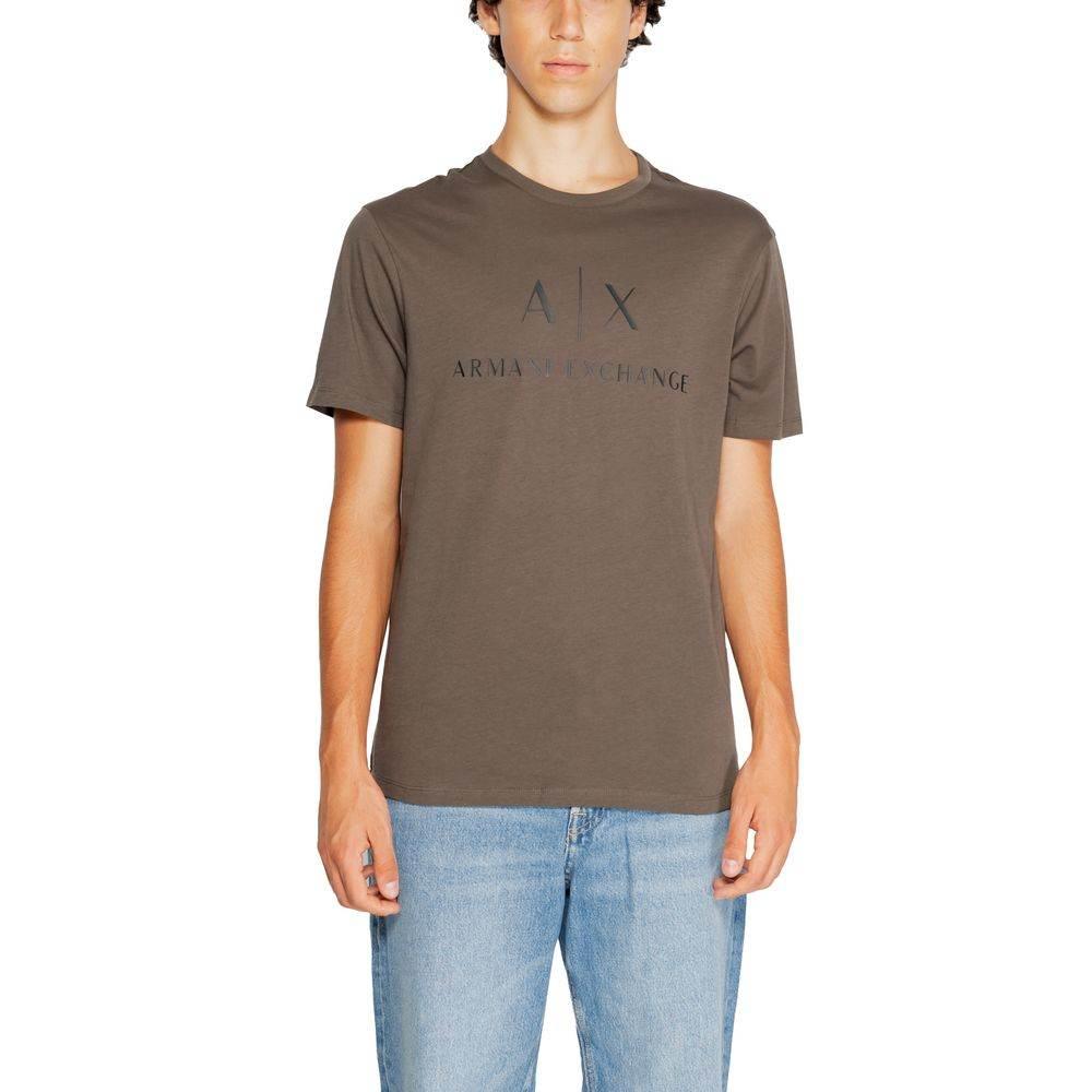 Armani Exchange Green Cotton T-Shirt - Hilstor
