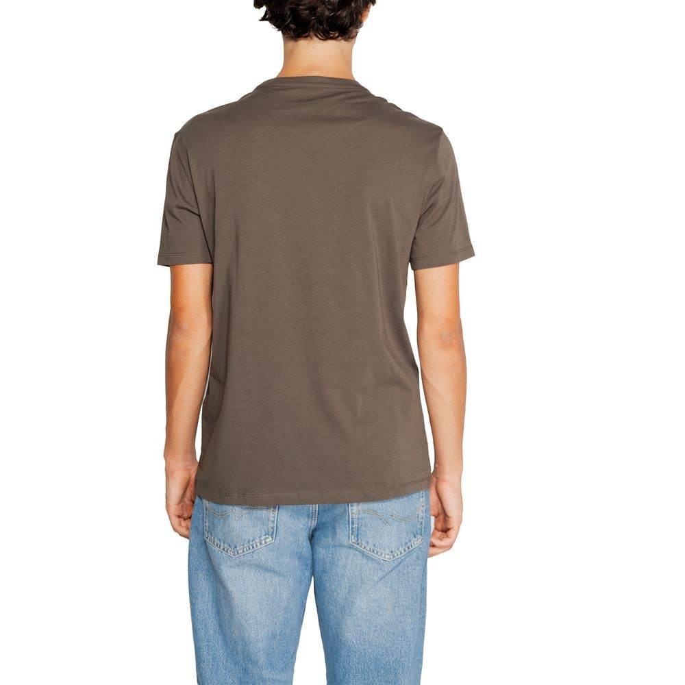 Armani Exchange Green Cotton T-Shirt - Hilstor