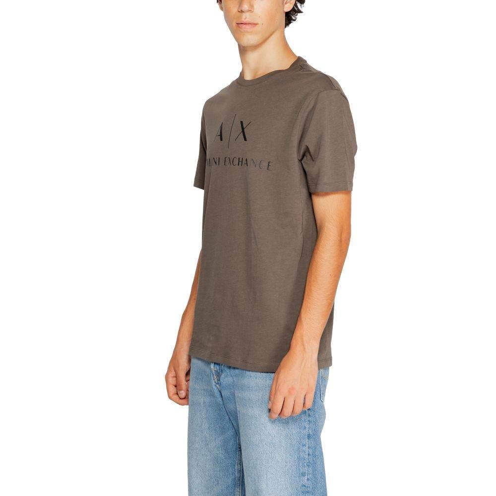 Armani Exchange Green Cotton T-Shirt - Hilstor