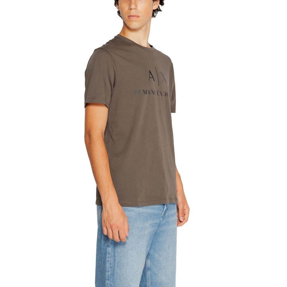 Armani Exchange Green Cotton T-Shirt - Hilstor