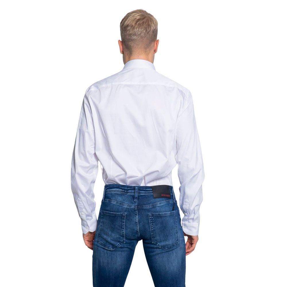 Armani Exchange White Cotton Shirt - Hilstor