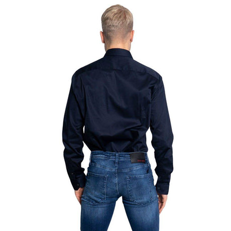 Armani Exchange Blue Cotton Shirt - Hilstor