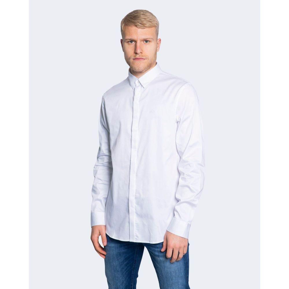 Armani Exchange White Cotton Shirt - Hilstor