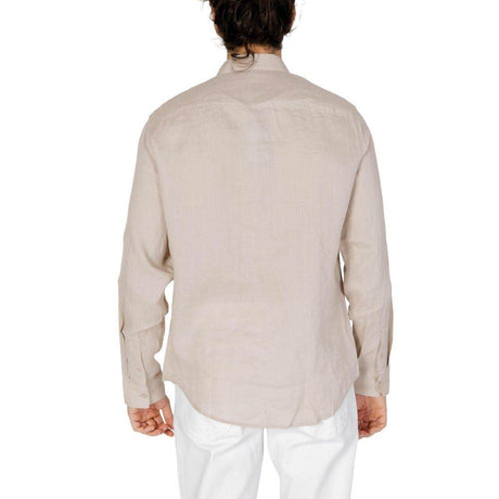 Armani Exchange Beige Linen Shirt - Hilstor