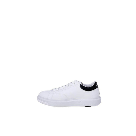 Armani Exchange Black And White Leather Sneaker - Hilstor