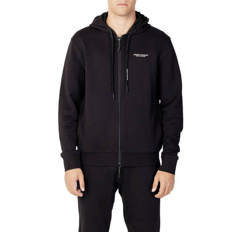 Armani Exchange Black Cotton Sweater - Hilstor