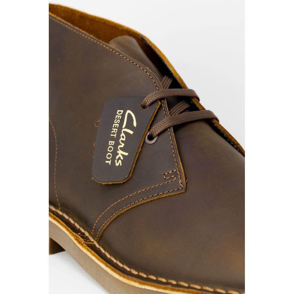 Clarks Brown Leather Boot - Hilstor