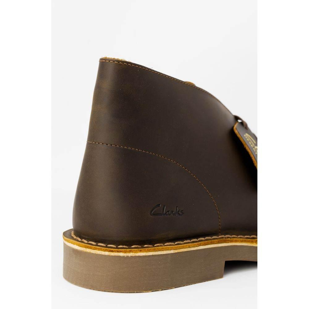 Clarks Brown Leather Boot - Hilstor