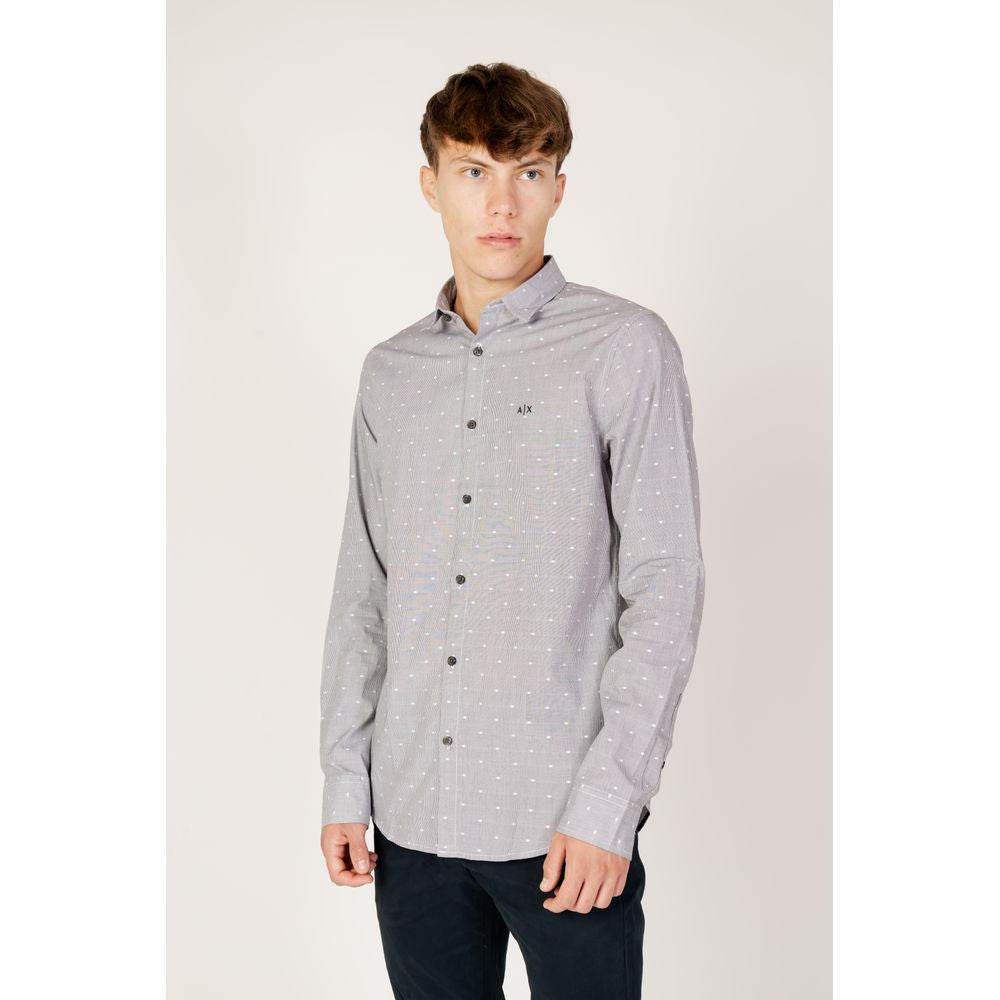 Armani Exchange Black Cotton Shirt - Hilstor
