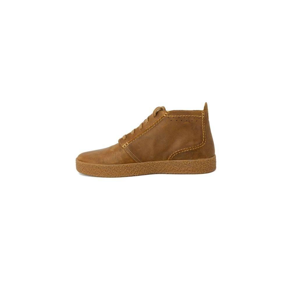 Clarks Beige Leather Boot - Hilstor