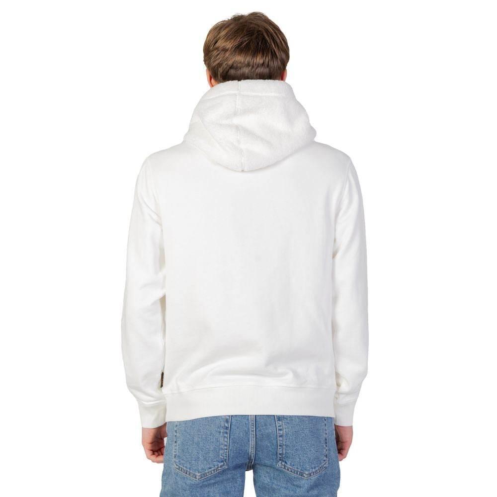 Hugo Boss Cream Cotton Hoody - Hilstor