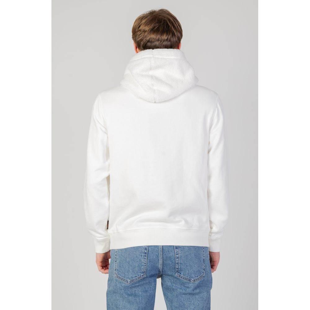 Hugo Boss Cream Cotton Hoody - Hilstor