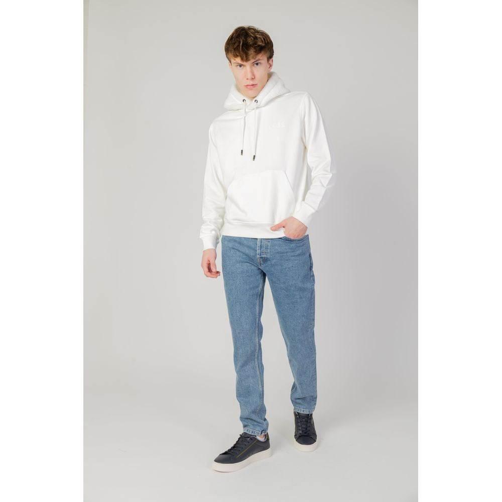 Hugo Boss Cream Cotton Hoody - Hilstor