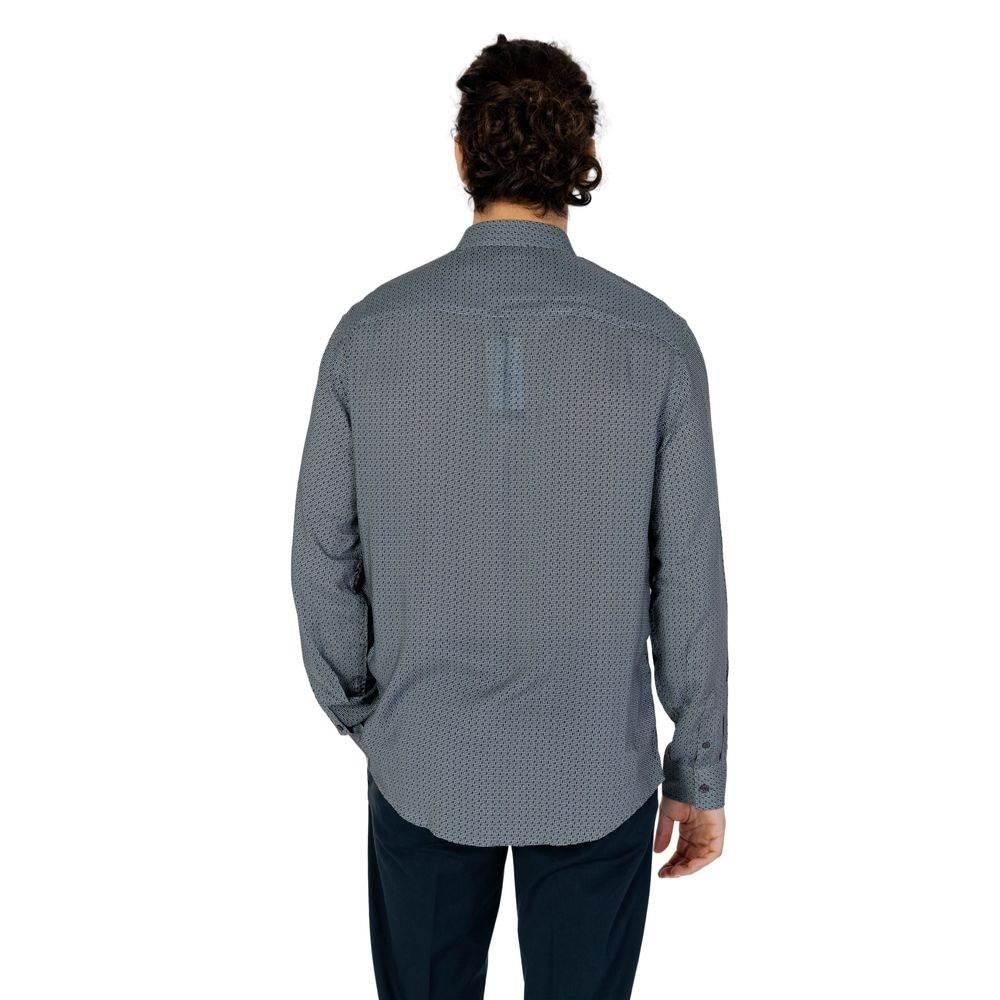 Armani Exchange Gray Viscose Shirt - Hilstor