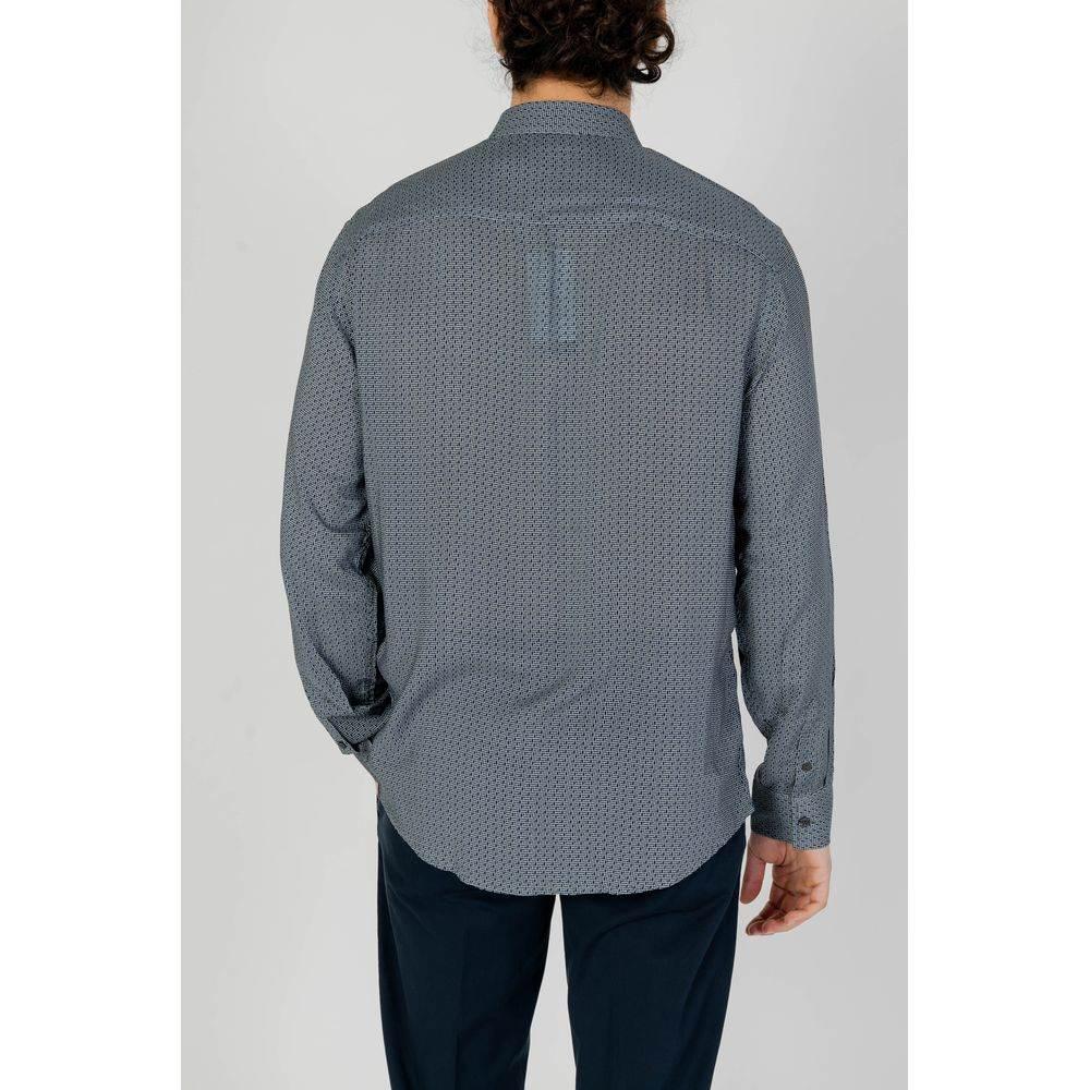 Armani Exchange Gray Viscose Shirt - Hilstor