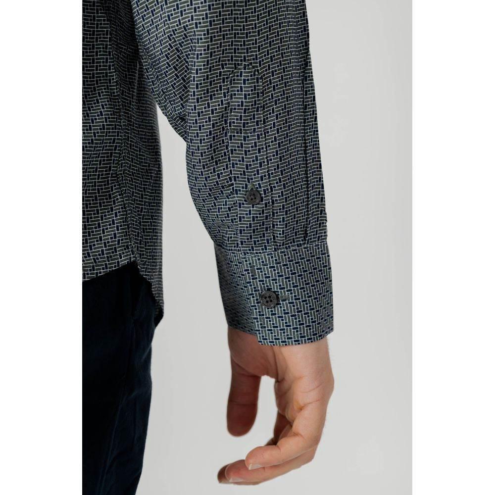 Armani Exchange Gray Viscose Shirt - Hilstor