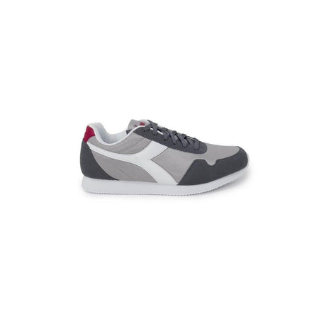 Diadora Gray Polyester Sneaker - Hilstor