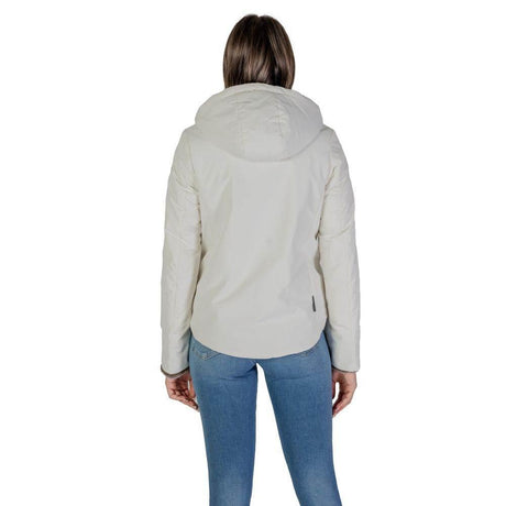 Suns Cream Polyester Jackets & Coat - Hilstor