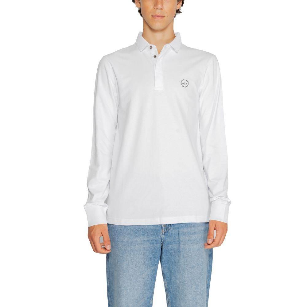 Armani Exchange White Cotton T-Shirt - Hilstor