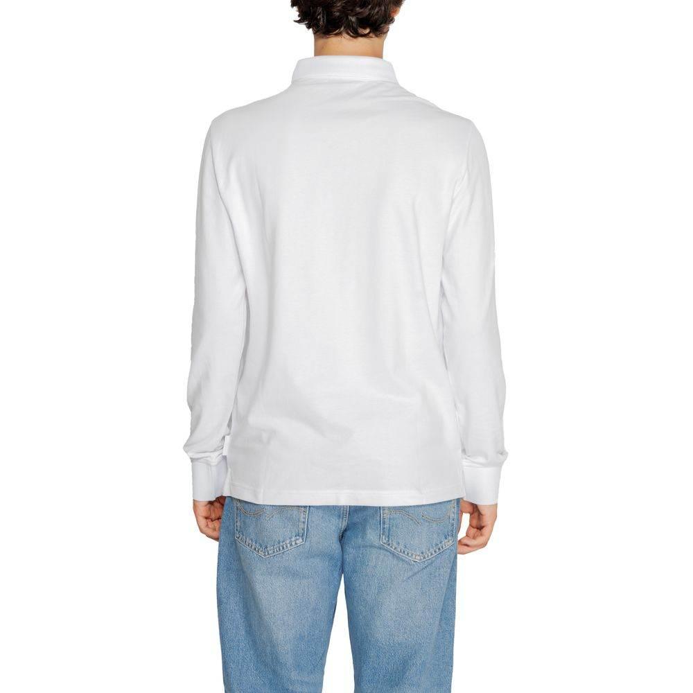 Armani Exchange White Cotton T-Shirt - Hilstor
